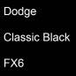 Preview: Dodge, Classic Black, FX6.